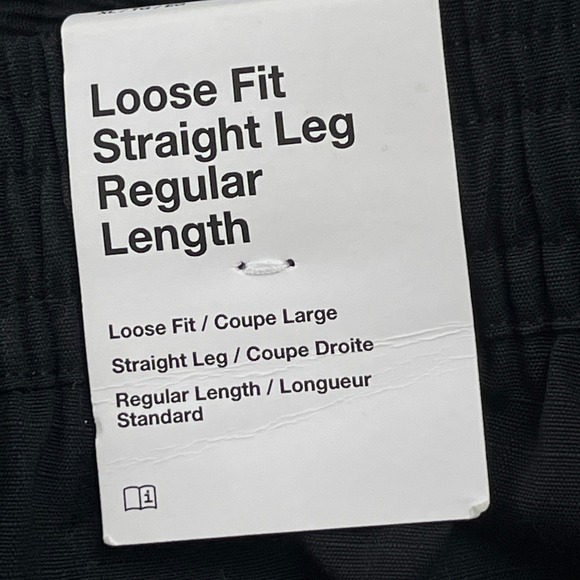 Nike Cargo Pants Mens XL Black Loose Fit Straight Leg Ripstop NWT - Picture 9 of 13